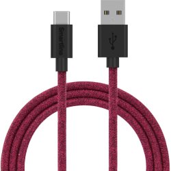 USB-C Kabel 2m Fuzzy Mørkelilla