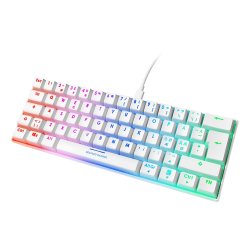WK85R Gaming Tastatur 60% Hvid