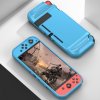 Nintendo Switch Beskyttelsecase Børstet Kulfiber Tekstur Rød