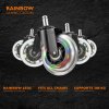 Rainbow LED-hjul til spilstole 5-pack
