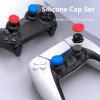 Silikonhatte svampeknapper til PS4/PS5 -kontroller