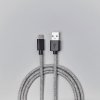 USB-C Kabel 2m Fuzzy Lysegrå