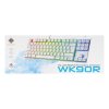 WK90R Low Profile Gaming Tastatur Hvid