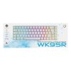 WK95R Trådløst Gaming Tastatur 65% Hvid