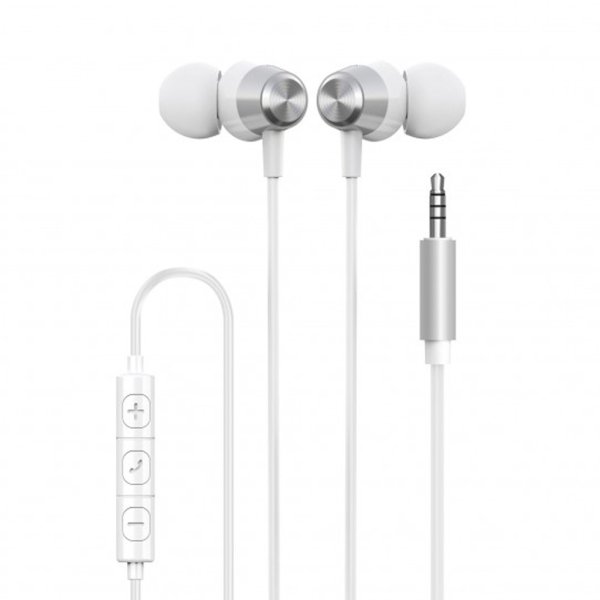 Høretelefoner In-Ear Headset 3.5mm Hvid