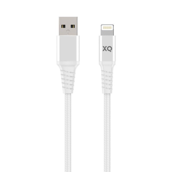 USB till Lightning Kabel Flätad Extra Stark 2 m Hvid